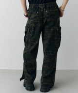 AFF AIVER バイオウォッシュダブルニーカーゴパンツ