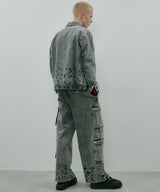 AIVER 硫化ペイントデニムシャツジャケット