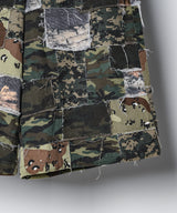 PALEDUSK×AIVER カモボロワイドクォーターパンツ