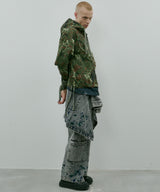 AIVER カモフラージュフルジップパーカー