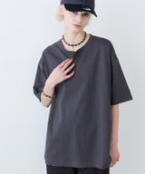 AFF AIVER 16/-ウォッシュ天竺スキッパーS/S TEE