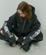 Johann×AIVER BOYダブルジップパーカー