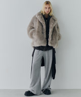 【一部予約】AIVER ショートフェイクファーコート