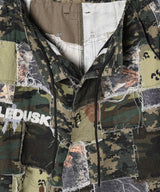 PALEDUSK×AIVER カモボロワイドクォーターパンツ