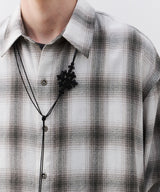 【予約】AIVER スプレー加工オンブレチェックシャツ
