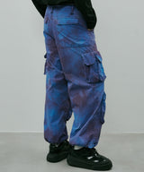 AIVER ムラ染めナイロンカーゴパンツ