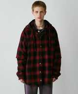 【一部予約】AIVER レイヤードオンブレチェックシャツ