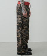 AIVER カモレイヤードカーゴパンツ