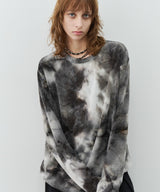 【予約】AFF AIVER ムラ染めニットL/S TEE
