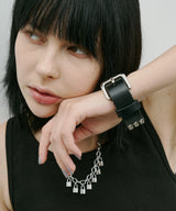 AIVER 3連スタッズレザーバングル