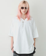 AIVER 30/2ウォッシュ天竺フットボールS/S TEE