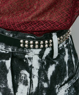 AIVER 2連スタッズレザーベルト