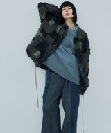 AIVER ボロミリタリージャケット