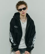 Johann×AIVER BOYダブルジップパーカー