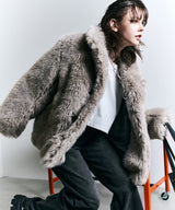 【一部予約】AIVER ショートフェイクファーコート