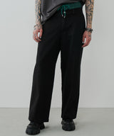 AIVER レイヤードバギーデニムスラックス