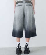 【予約】AIVER フェードブリーチクォーターデニムパンツ