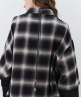【予約】AIVER ワッフルレイヤードオンブレチェックシャツ