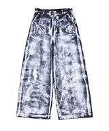 AIVER ペンキ加工バギーデニム