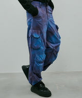 AIVER ムラ染めナイロンカーゴパンツ