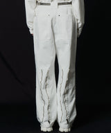 AIVER ボンテージデニムベイカーパンツ