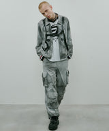 AIVER ムラ染めナイロンボンテージブルゾン