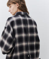 【予約】AIVER ワッフルレイヤードオンブレチェックシャツ