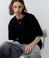 AIVER 30/2ウォッシュ天竺ガゼットポケットコンパクトS/S TEE