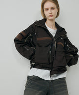 AIVER Atelier Made ソロテックスショートフライトブルゾン