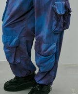 AIVER ムラ染めナイロンカーゴパンツ