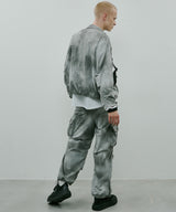 AIVER ムラ染めナイロンボンテージブルゾン