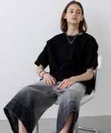 AIVER 30/2ウォッシュ天竺ガゼットポケットコンパクトS/S TEE