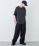 AFF AIVER 16/-ウォッシュ天竺スキッパーS/S TEE