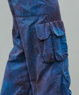 AIVER ムラ染めナイロンカーゴパンツ