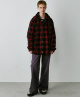 【一部予約】AIVER レイヤードオンブレチェックシャツ