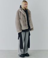 【一部予約】AIVER ショートフェイクファーコート