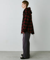 【一部予約】AIVER レイヤードオンブレチェックシャツ