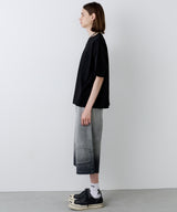 AIVER 30/2ウォッシュ天竺ガゼットポケットコンパクトS/S TEE