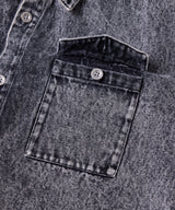 AIVER 硫化ペイントデニムシャツジャケット