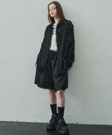 着用トップス:シアーフリンジシャツ(問い合わせ番号/ACVIC0224001)