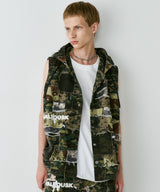 PALEDUSK×AIVER カモボロ3WAYフードシャツ