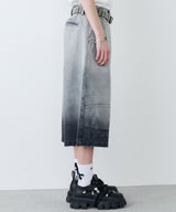 【予約】AIVER フェードブリーチクォーターデニムパンツ