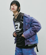 AIVER ムラ染めナイロンボンテージブルゾン