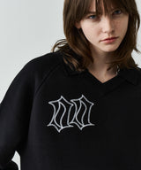 AIVER ナンバリングラグランニットポロ