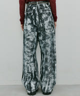 AIVER ペンキ加工バギーデニム