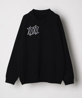 AIVER ナンバリングラグランニットポロ