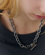 AFF AIVER サージカルダブルリングチェーンネックレス