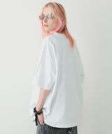 AIVER 30/2ウォッシュ天竺フットボールS/S TEE