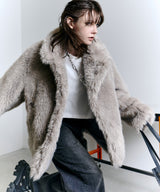【一部予約】AIVER ショートフェイクファーコート