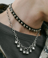 AIVER 8連パドロックネックレス